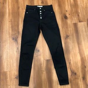 Topshop Button Fly Jeans